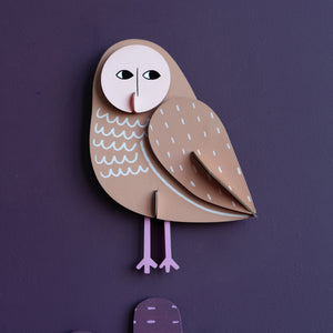 Studio Roof Wall Art Donna Wilson Creatures A4 - Otto Owl