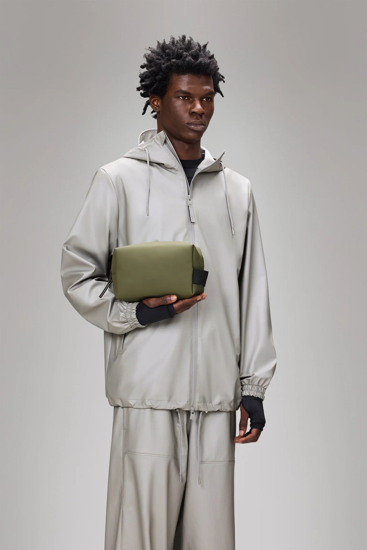 RAINS Wash Bag Small W3 Marsh