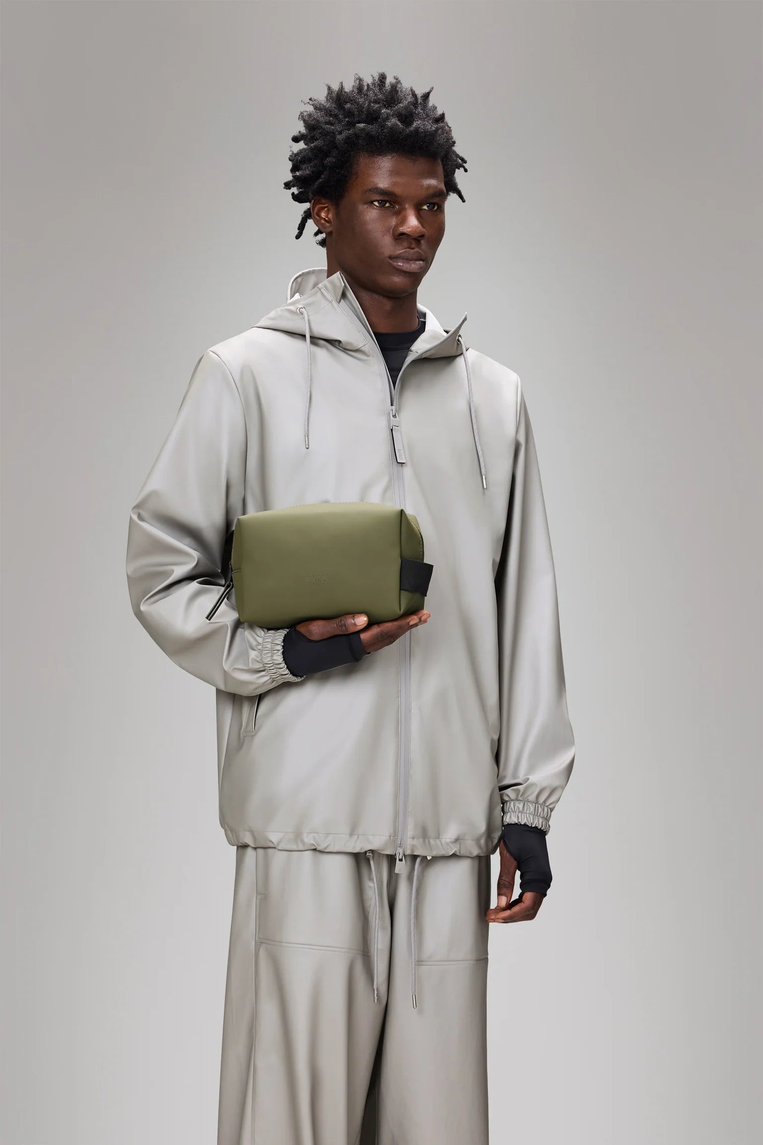 RAINS Wash Bag Small W3 Marsh