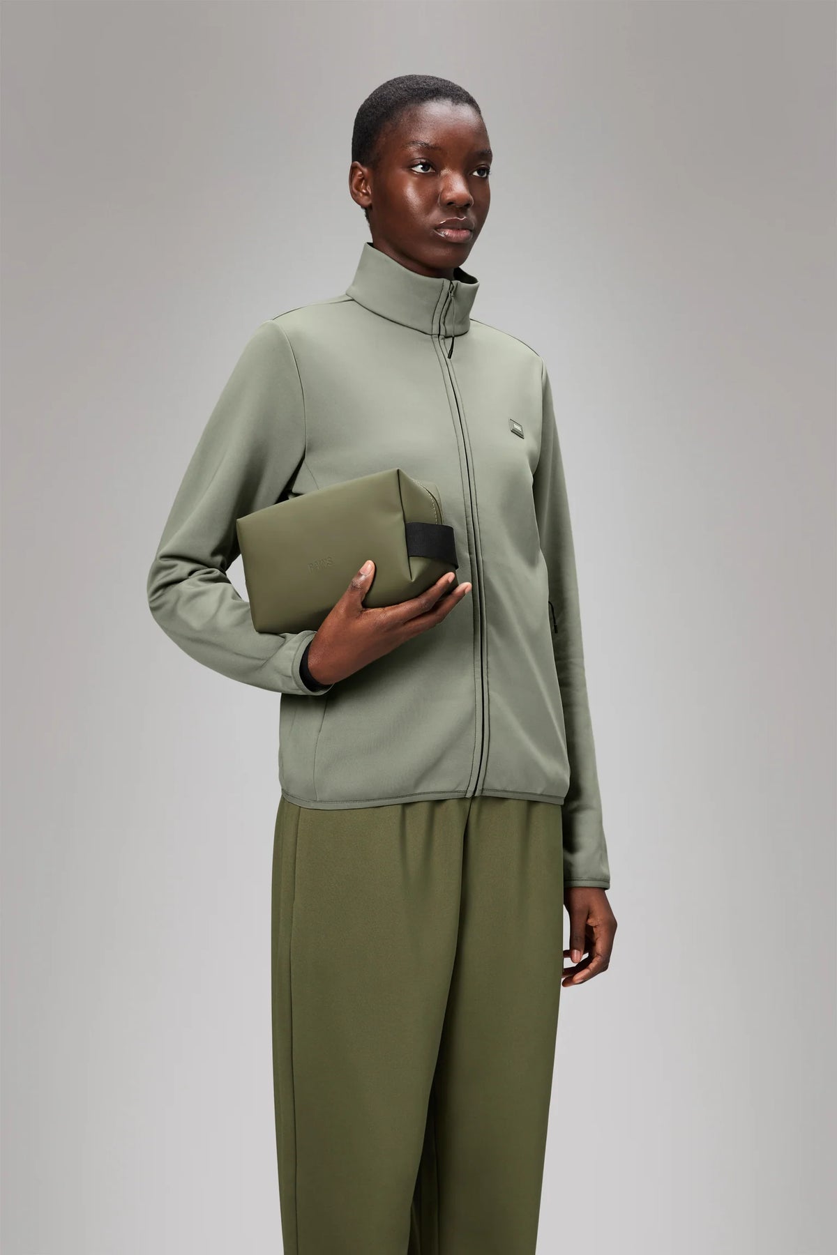 RAINS Wash Bag Small W3 Marsh