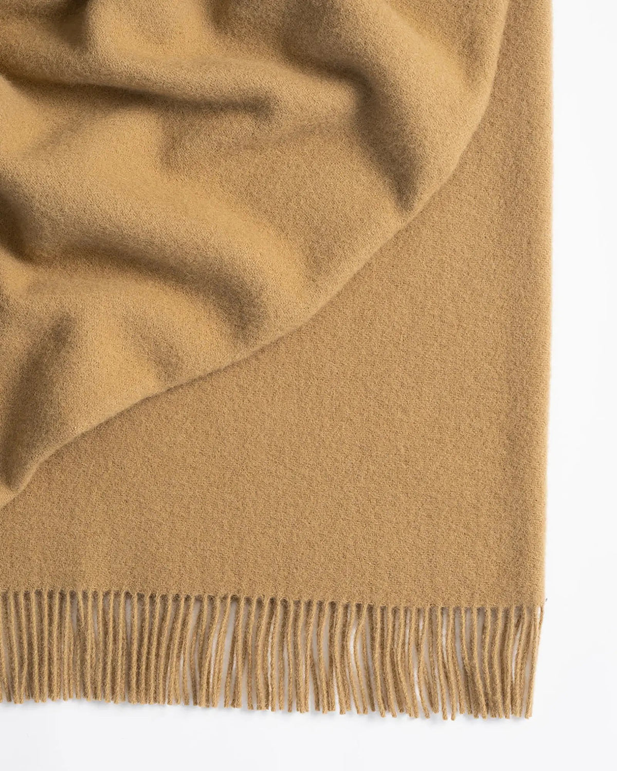 Weave Home Nevis Wool Throw 130x200cm - Camel