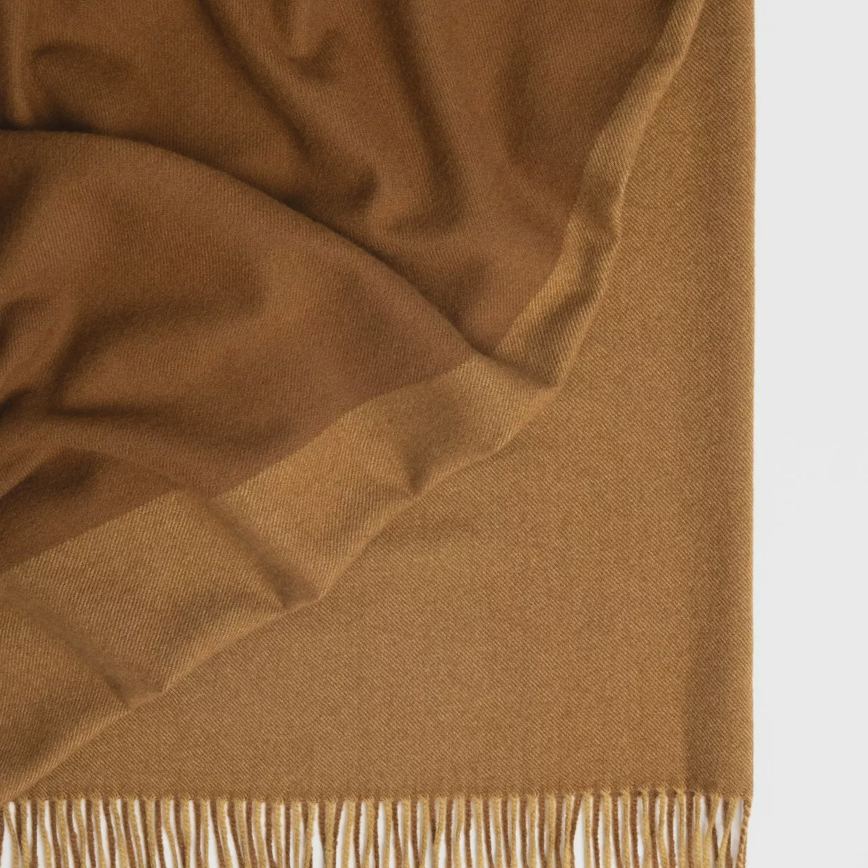 Weave NZ soft wool Fiord Throw - Caramel