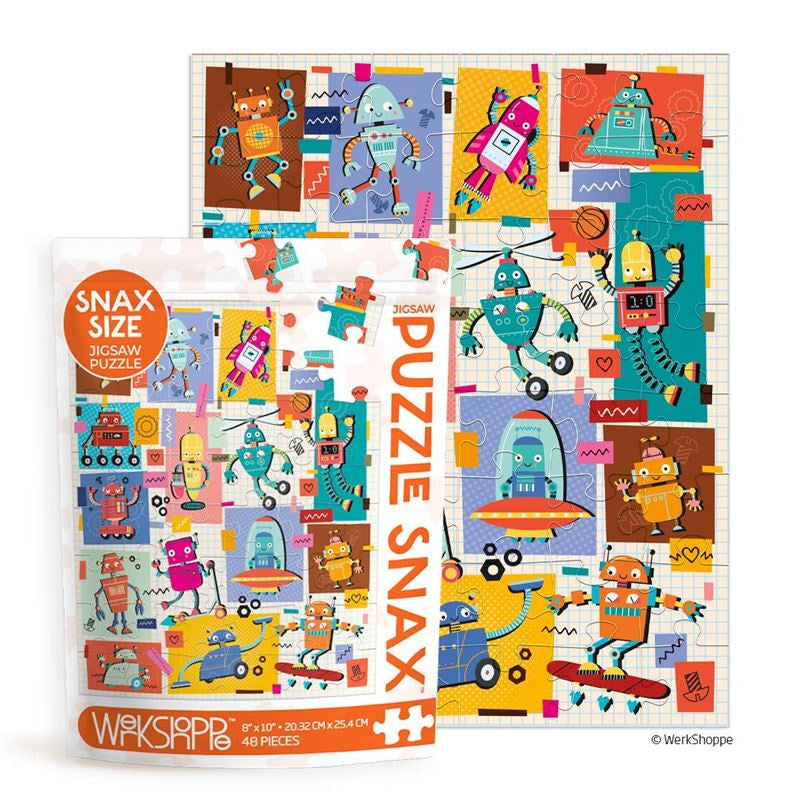 WerkShoppe - Robots 48 Pce - Puzzle Snax