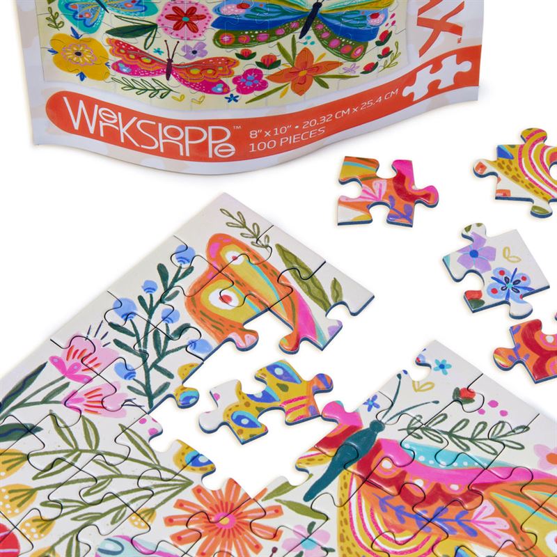 WerkShoppe - Butterfly Floral 100 Pce - Puzzle Snax