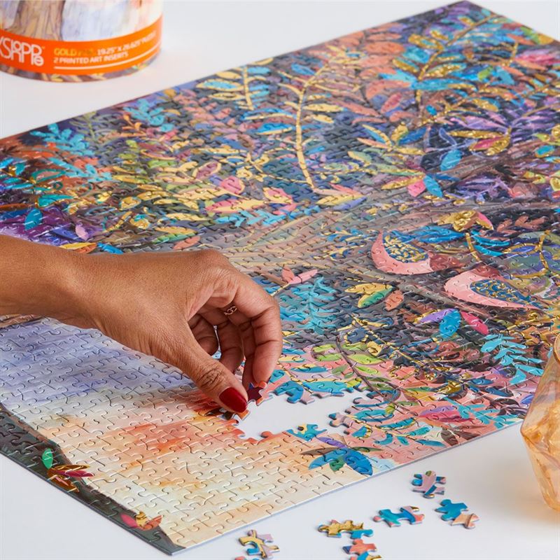 WerkShoppe - Illumination Tree Gold Foil 1000 Pce - Puzzle