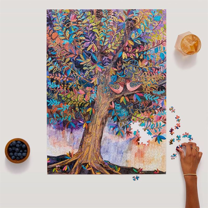 WerkShoppe - Illumination Tree Gold Foil 1000 Pce - Puzzle