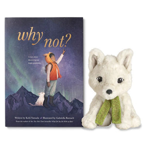 Kids Gift Book Why Not? - Artic Fox Soft Toy