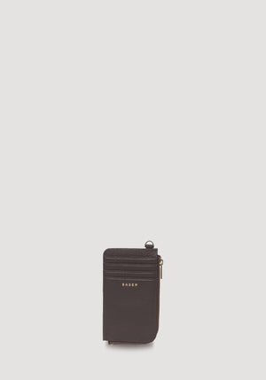 SABEN SS26 Winona Card Holder Cacao dark brown leather wallet