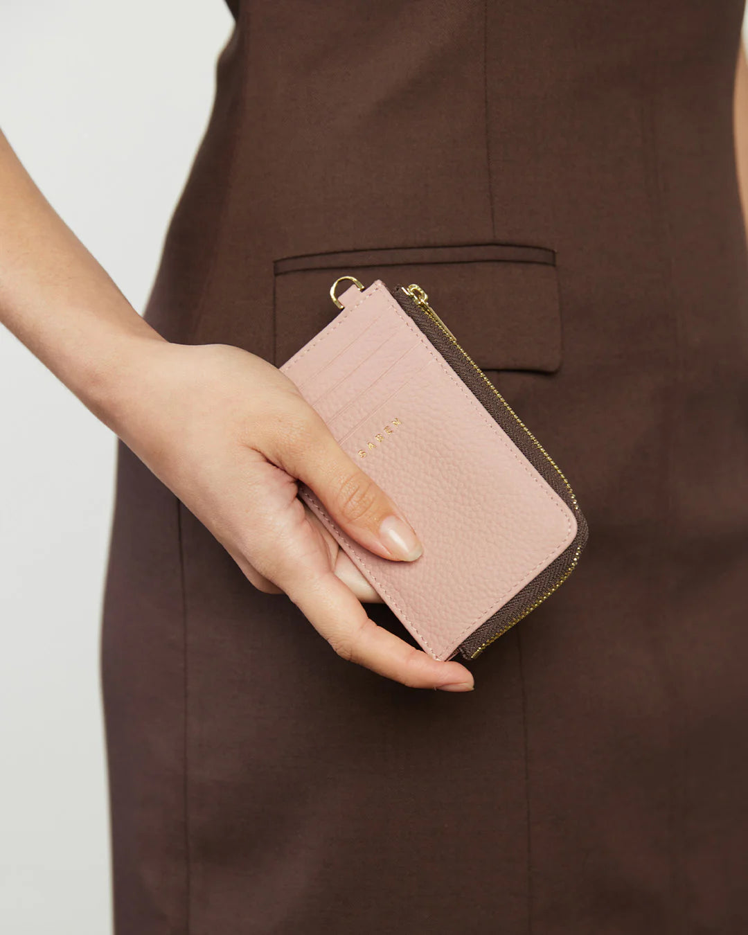 Saben Winona Card Holder - Desert Rose Pink