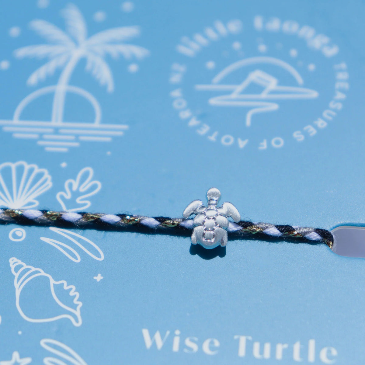 Little Taonga Wise Turtle Rope Bracelet