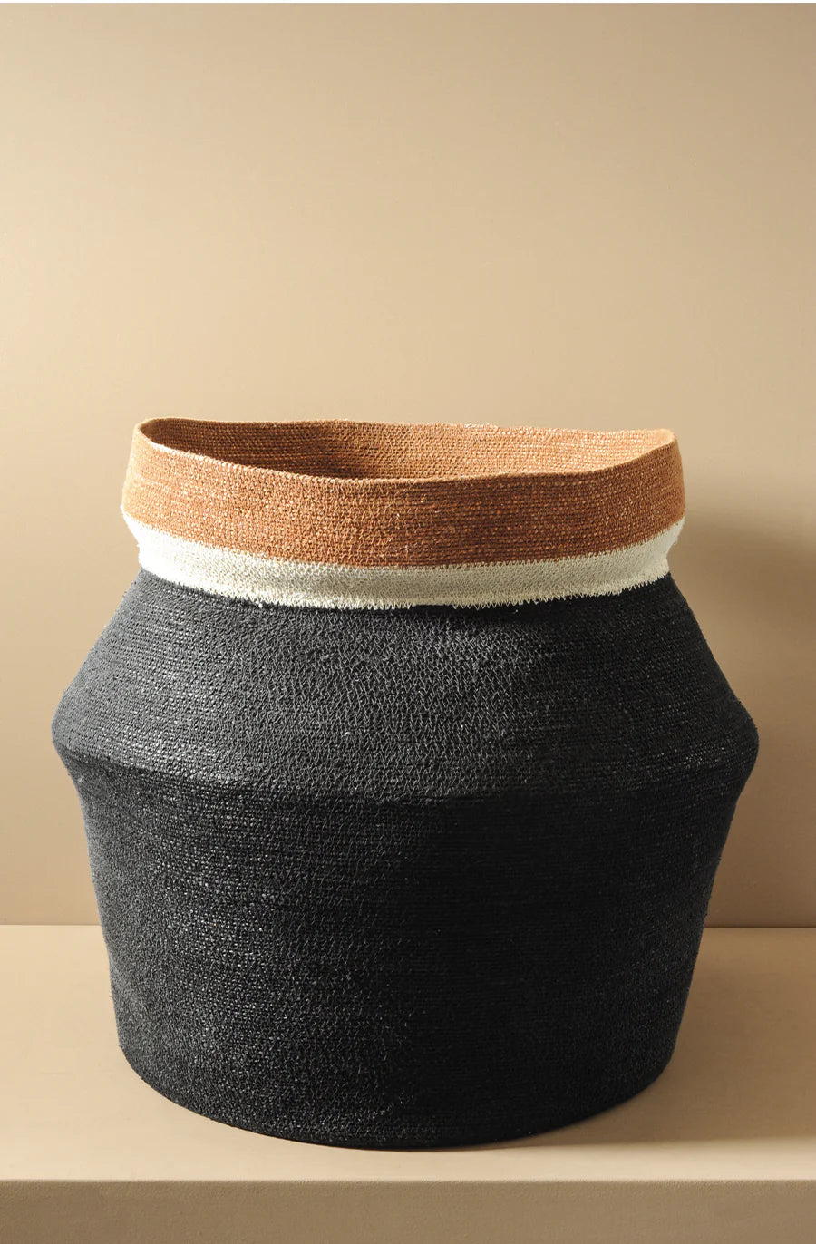 Bianca Lorenne Woven Contenere Black/Tan/Natural  Basket