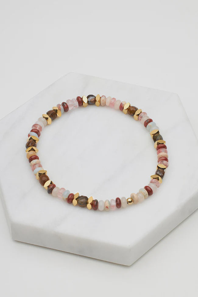 ZAFINO Harlow Stretch Bracelet Rouge