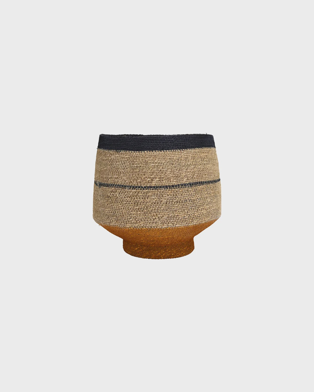 maytime KINTU COLLECTION Sivelle Basket - Natural w/Stripe