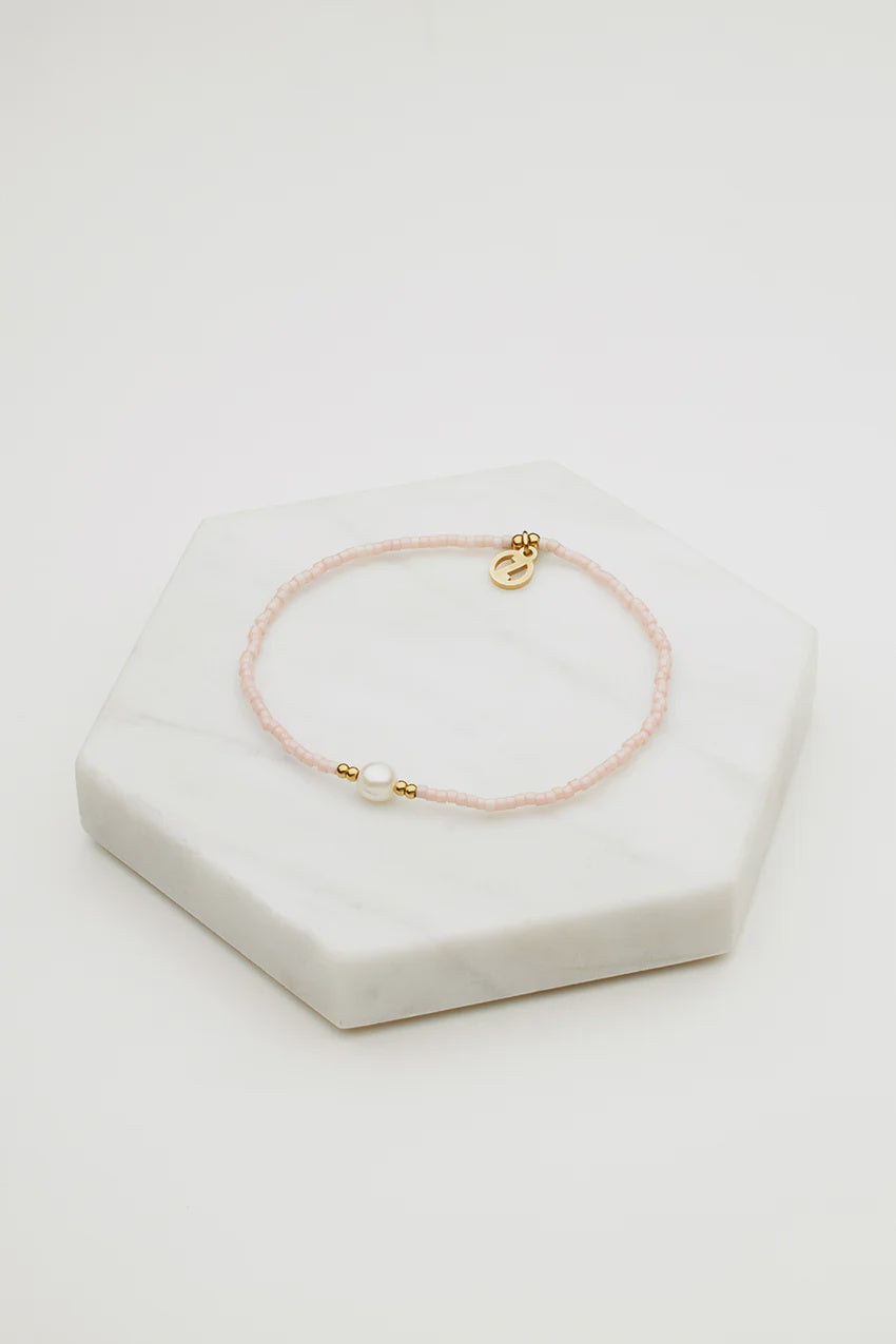 Zafino Emma Stretch Bracelet - Dusky Rose