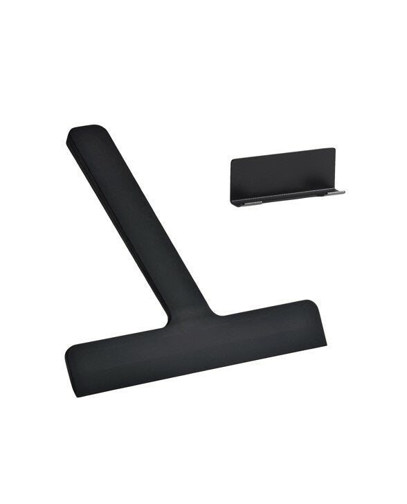 Zone Bathroom Ume Wiper with Holder - Black