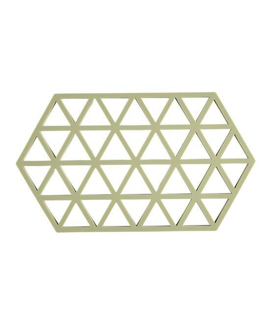 Zone Kitchen Triangles Trivet - Matcha Green