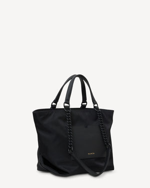 Saben Bag Paris Tote Black Recycled Nylon AW25