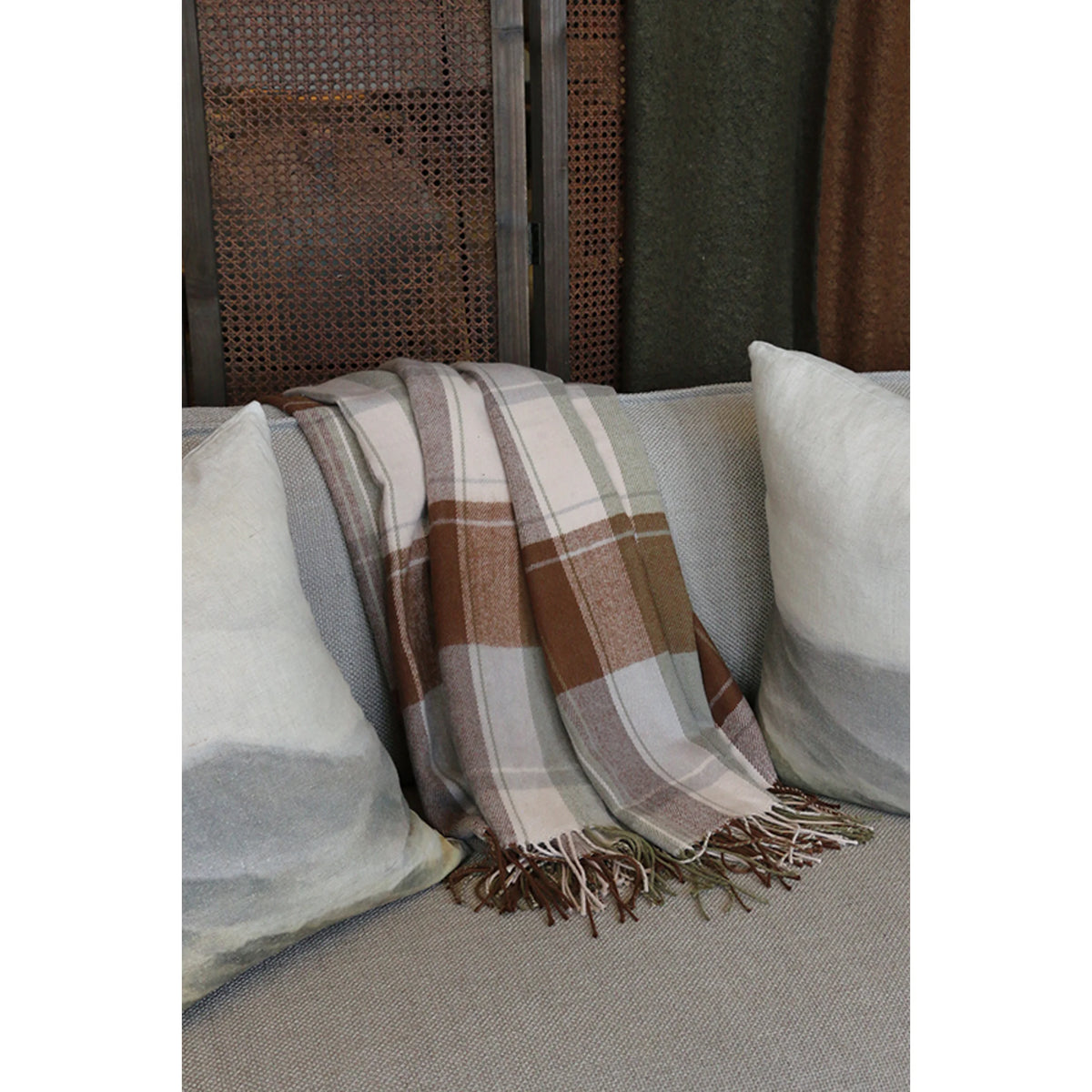 CC Interiors Highland Tartan Throw 1300 x 1700 Plaid blanket with fringes