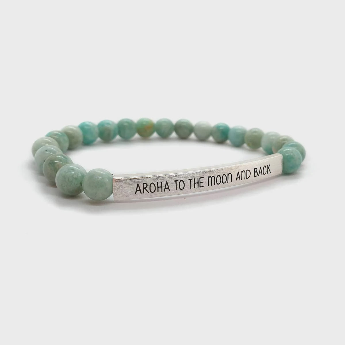 Little Taonga Amazonite Gemstone Bracelet – Aroha to the moon and back