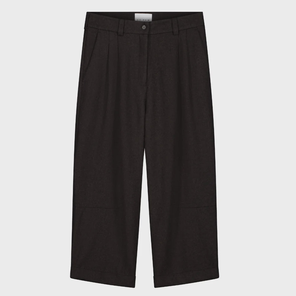 Sophie Store Pleated Wool Pants - Bracken AW25
