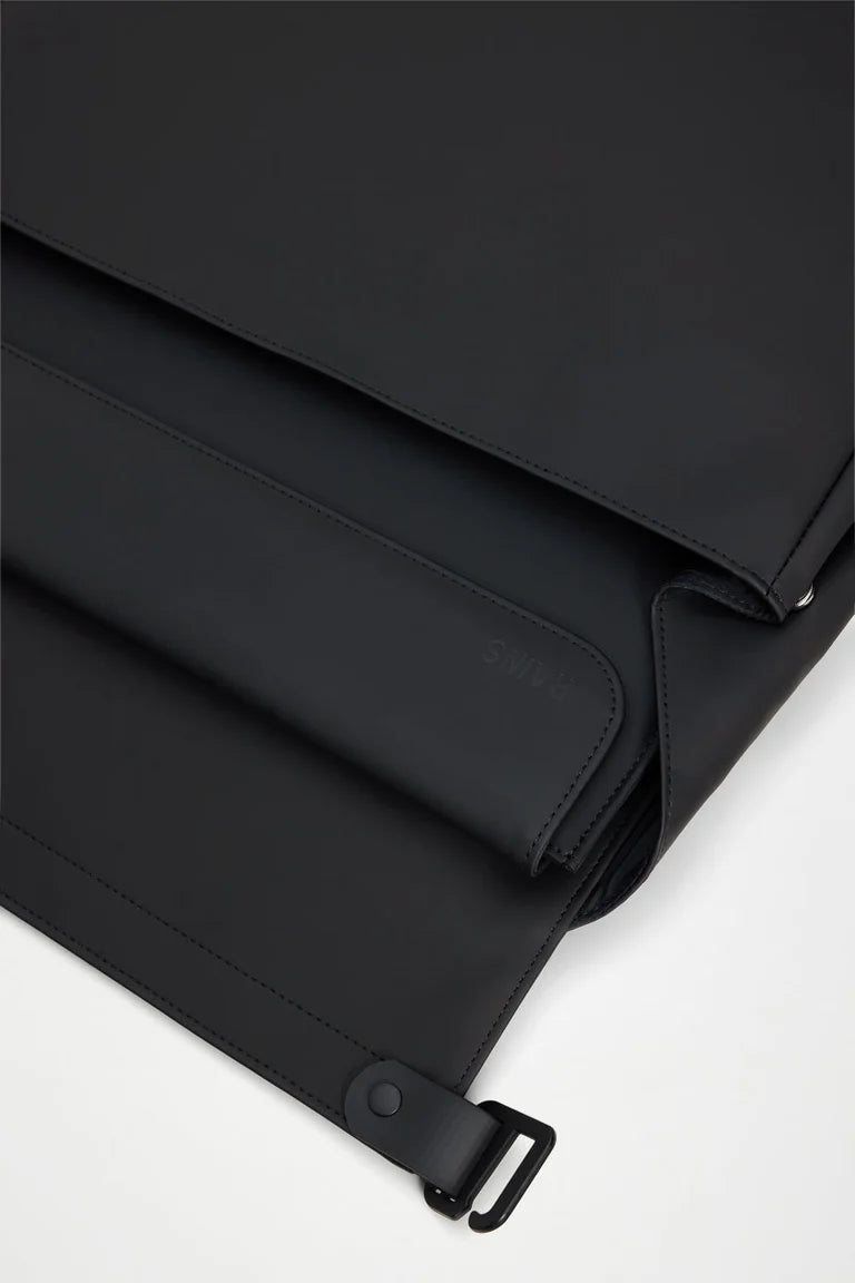 RAINS OTG Messenger Bag - Black