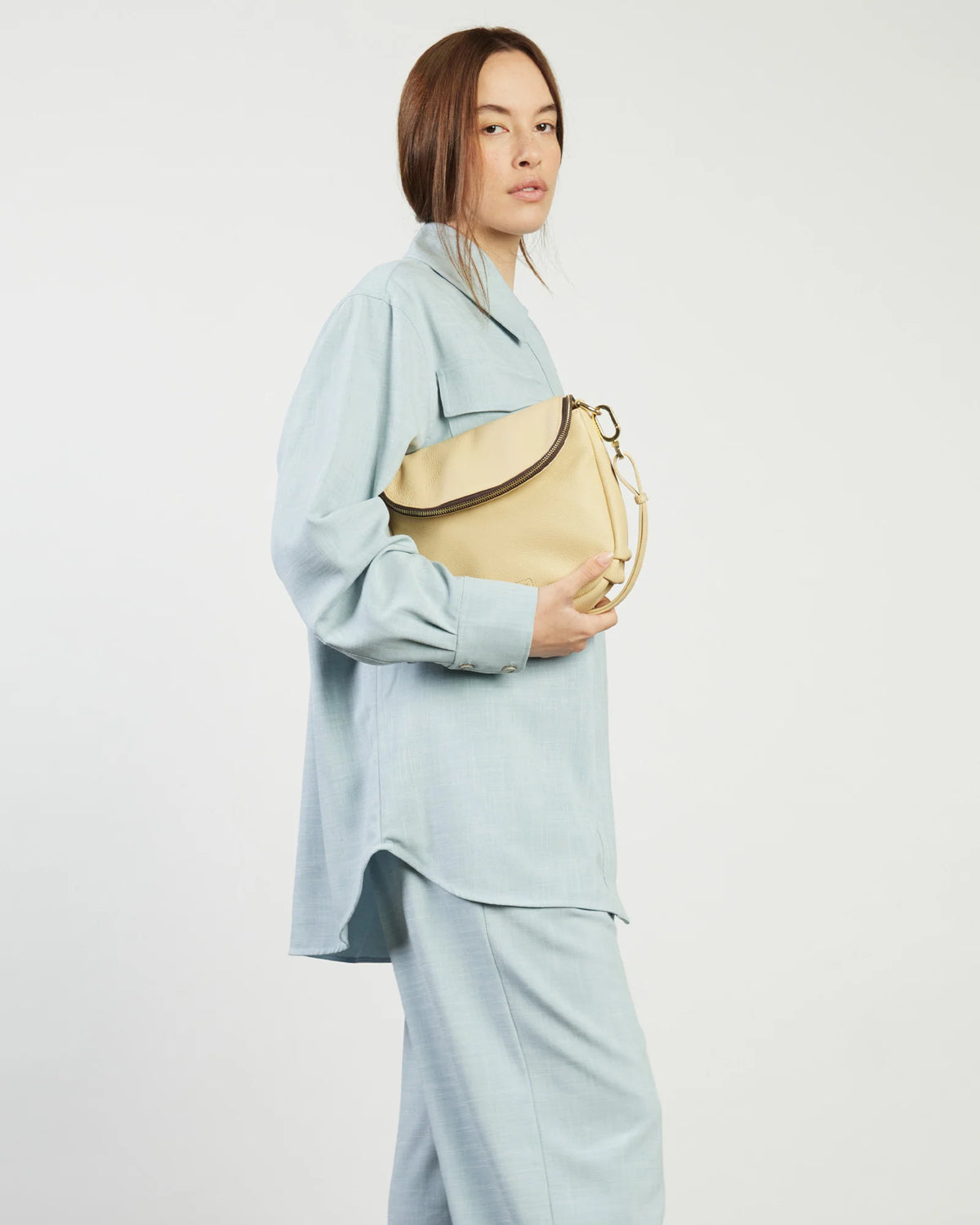 Saben Fifi Crossbody - Raffia Beige crossbody bag