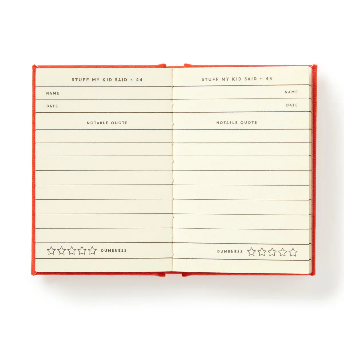Brass Monkey Dumb Things My Kid Said Tiny Diary