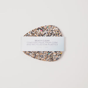 Love Liga Beach Clean Pebble Coaster set of 4