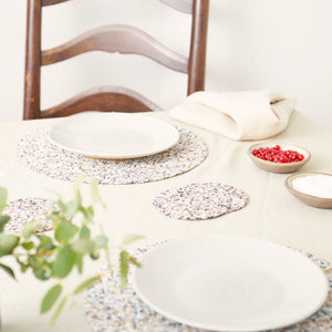 LIGA Beach Clean Round Placemat Set of 4