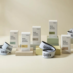 THREAD DESIGN Bed Sheet Bands - Set Of 2 NZ Made 