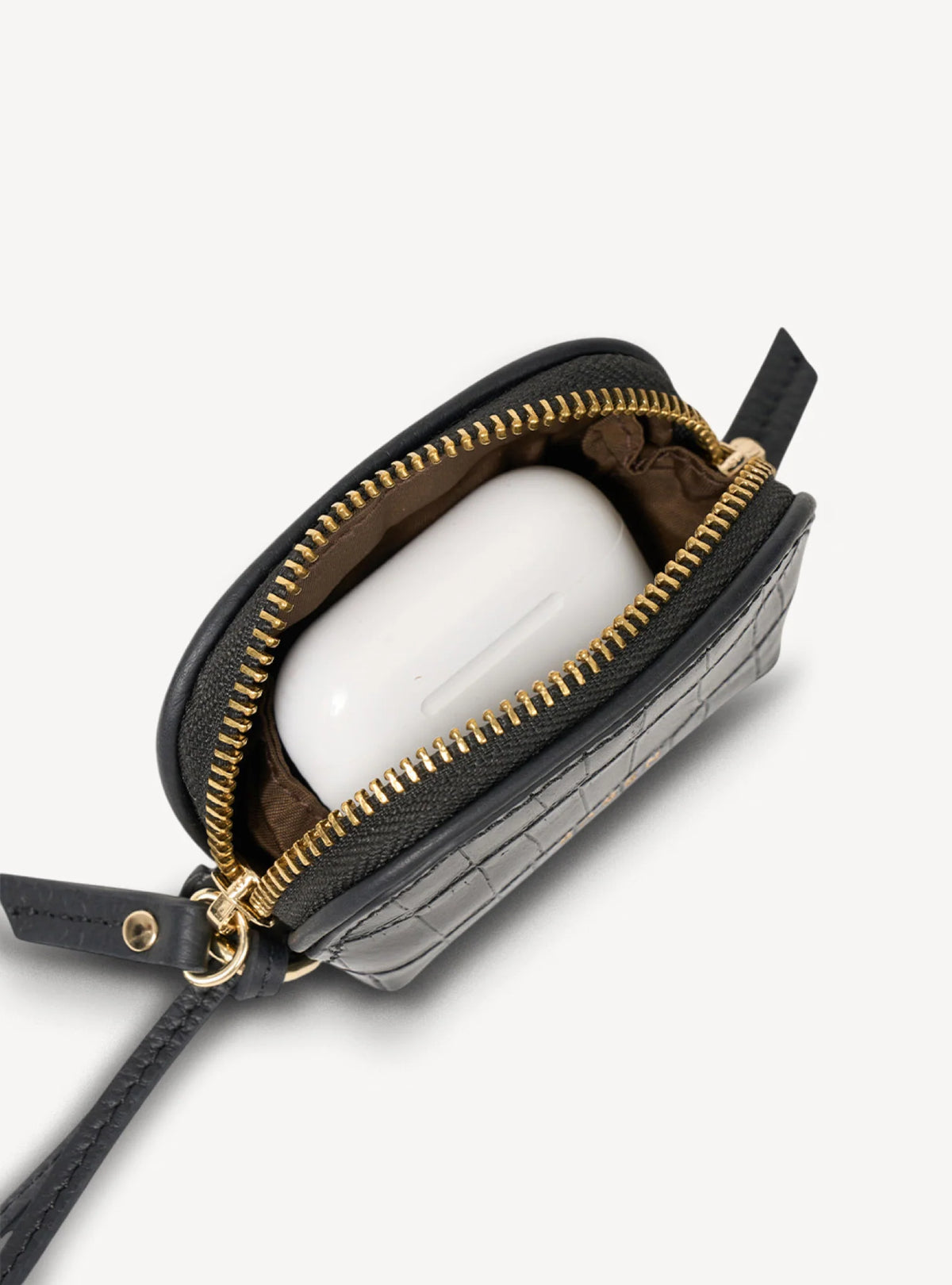 SABEN Tarin Airpod Pouch - Black Croc