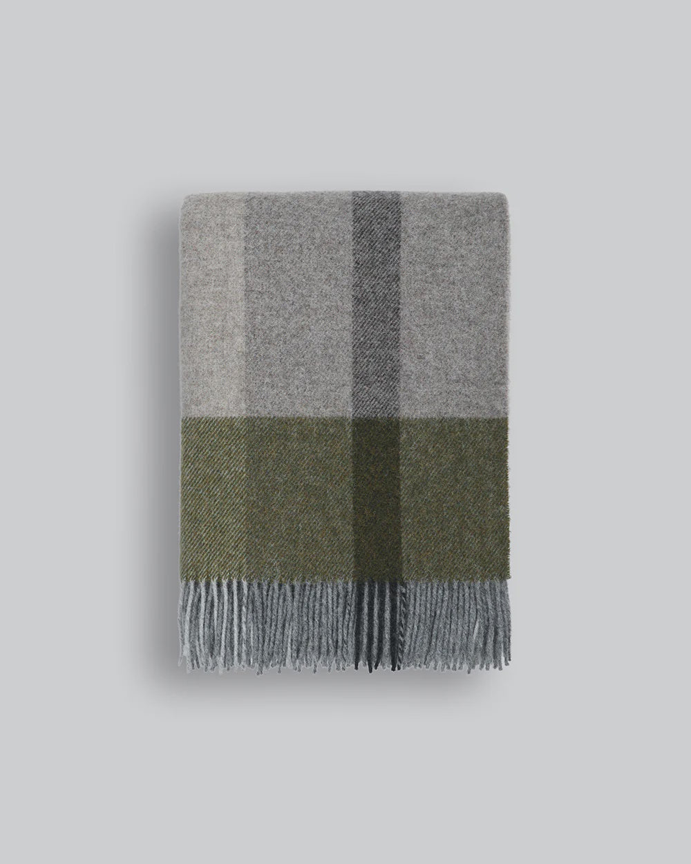 Furtex Brunswick 100% NZ Wool Throw - Olive 130x180cm