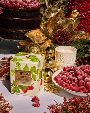 CIRCA 300g Candle - Christmas - RASPBERRY & RHUBARB - X26