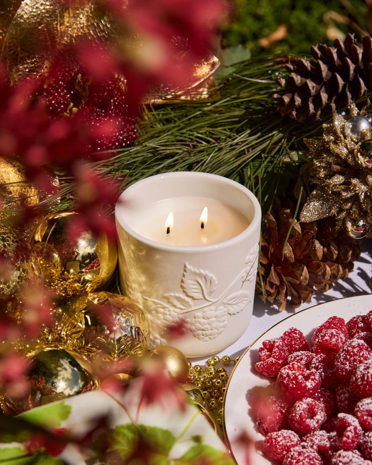 CIRCA 300g Candle - Christmas - RASPBERRY & RHUBARB - X26