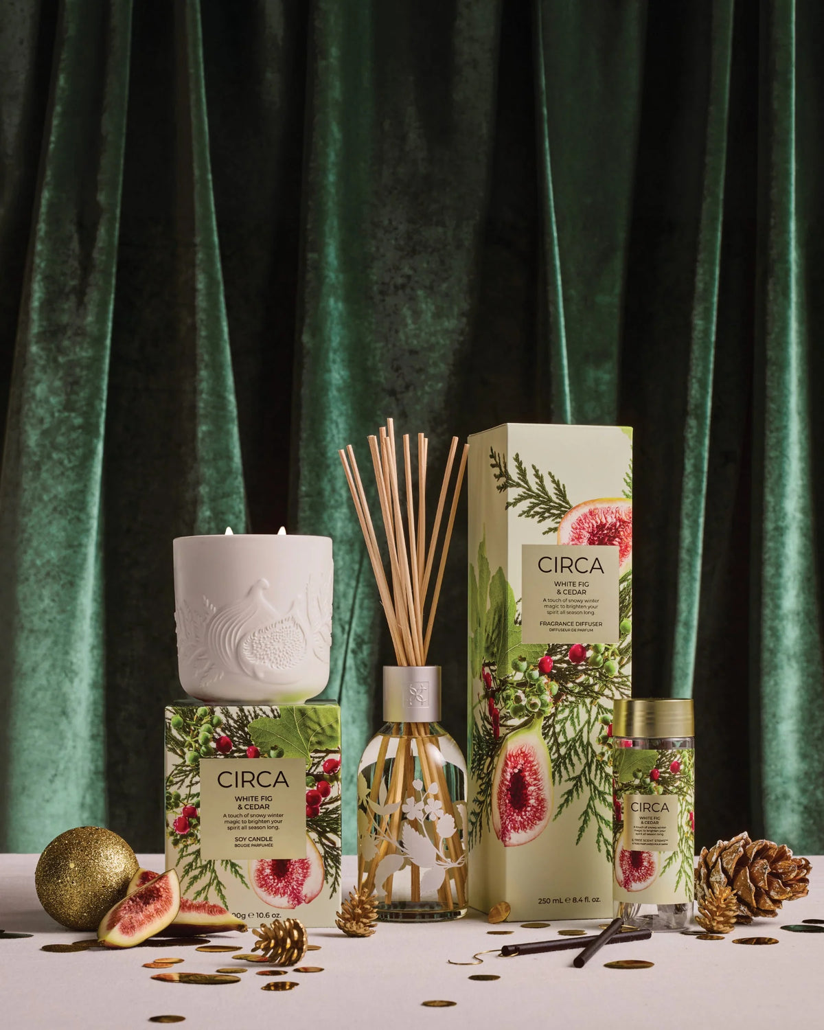 CIRCA Christmas Diffuser 250ml - WHITE FIG & CEDAR