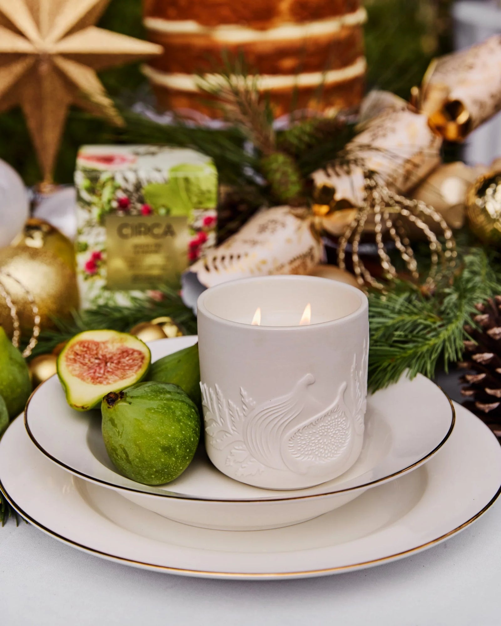 CIRCA 300g Candle - Christmas - WHITE FIG & CEDAR - X26