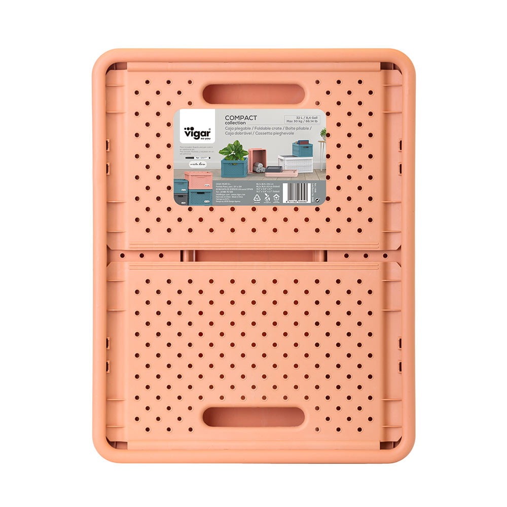 Compact Folding Crate - Sunrise Orange
