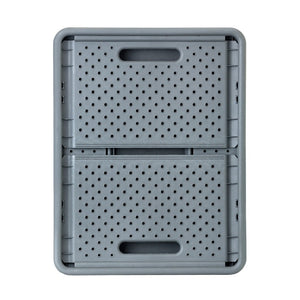 Compact Folding Crate - Charcoal Black