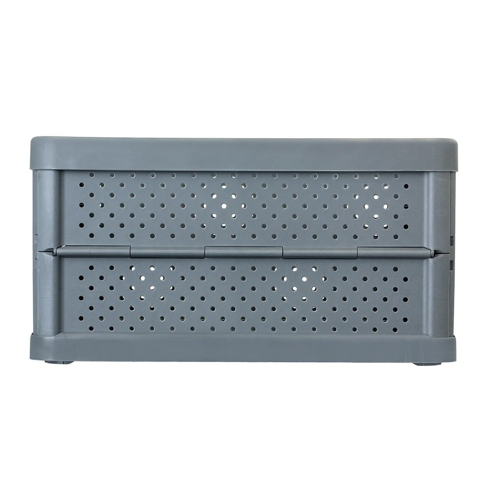 Compact Folding Crate - Charcoal Black