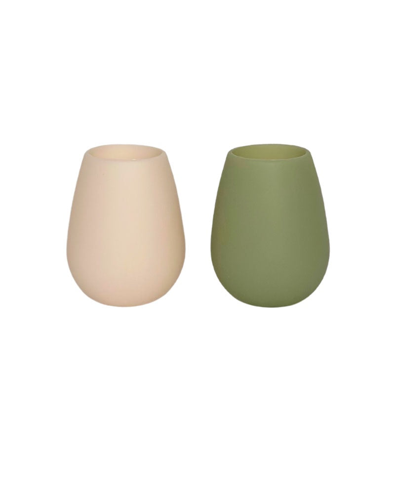 Porter Green Moss + Stone | Fegg | Silicone Unbreakable Glasses Beach Swimming Pool Picnic Drinkware