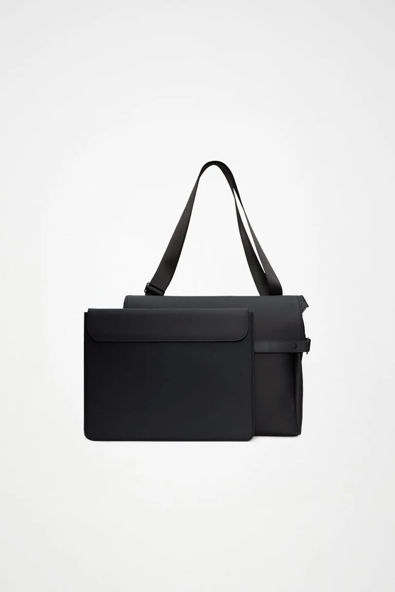 RAINS OTG Messenger Bag - Black