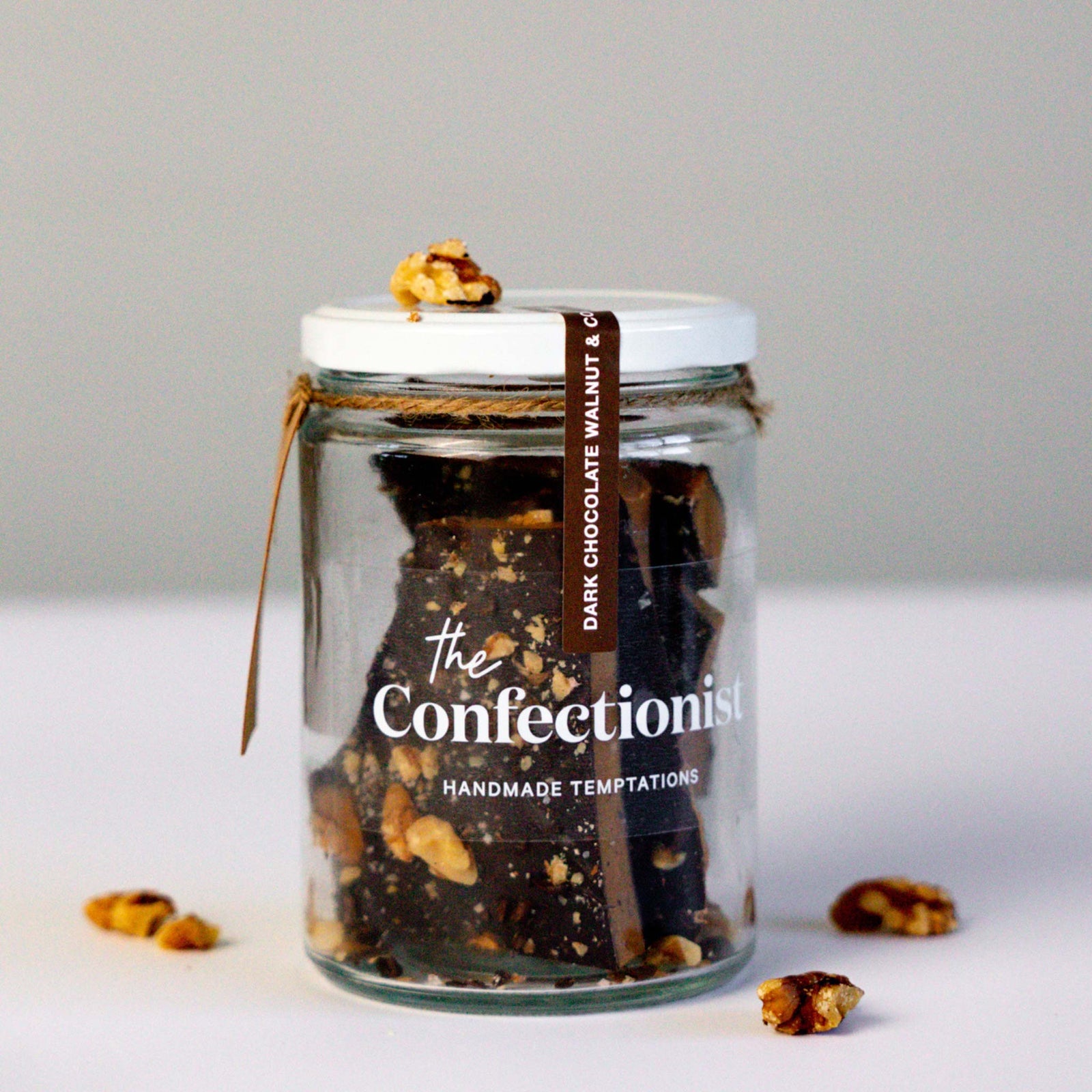 dark chocolate walnut treats from The Confectionist Dark Chocolate Walnut & Coffee Toffee 200g Jar