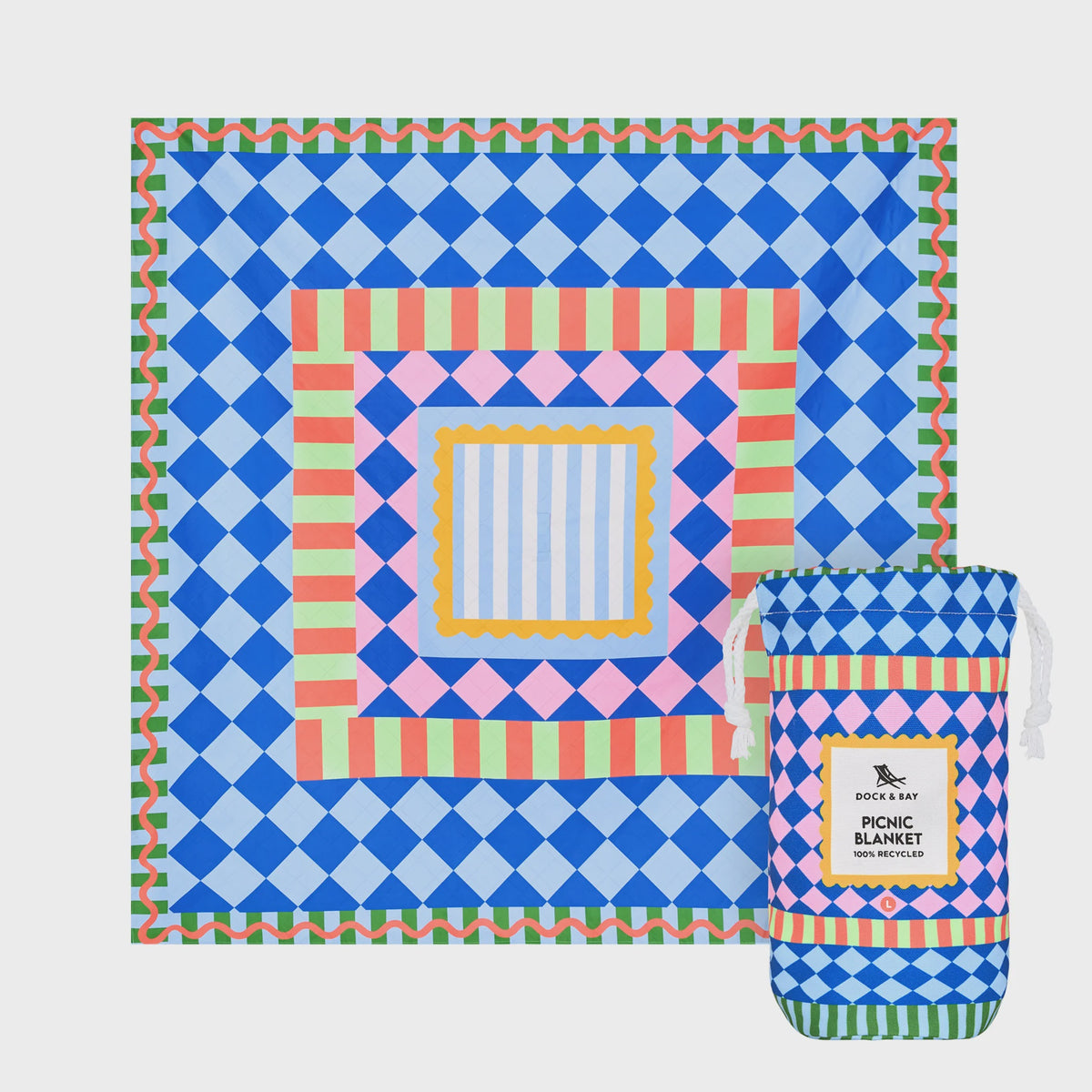 Dock & Bay Beach Blanket Large - Bright Side Up