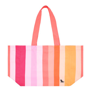 Dock & Bay Beach Tote Bag M - Miami Sorbet Striped tote bag