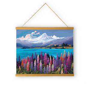 Paint By Number Kit - Lake Tekapo Lupins