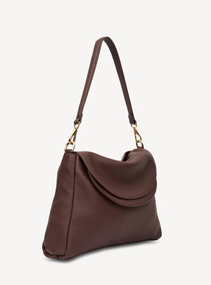SABEN Becks Crossbody Espresso Luxe Brown Leather Bag
