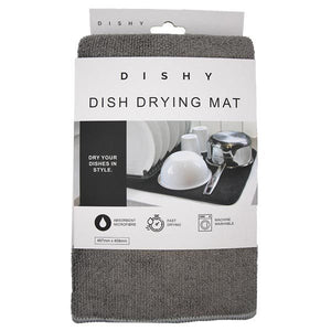 Dishy Dish Drying Mat - Grey