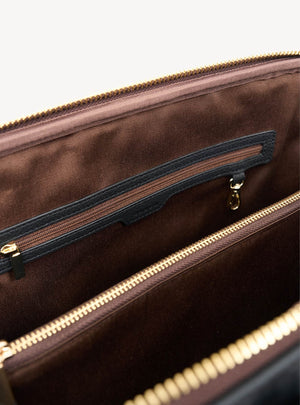 SABEN Parker Briefcase - Black Croc Bag