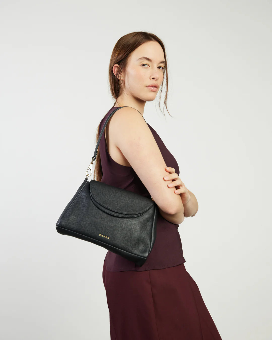Saben Beckett Crossbody Black Luxe