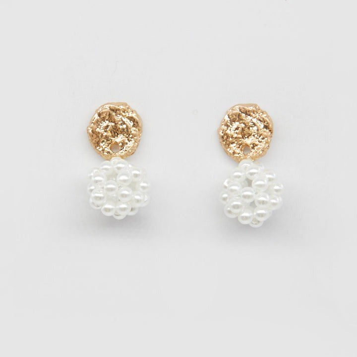Stella + Gemma Pearl Cluster Earrings